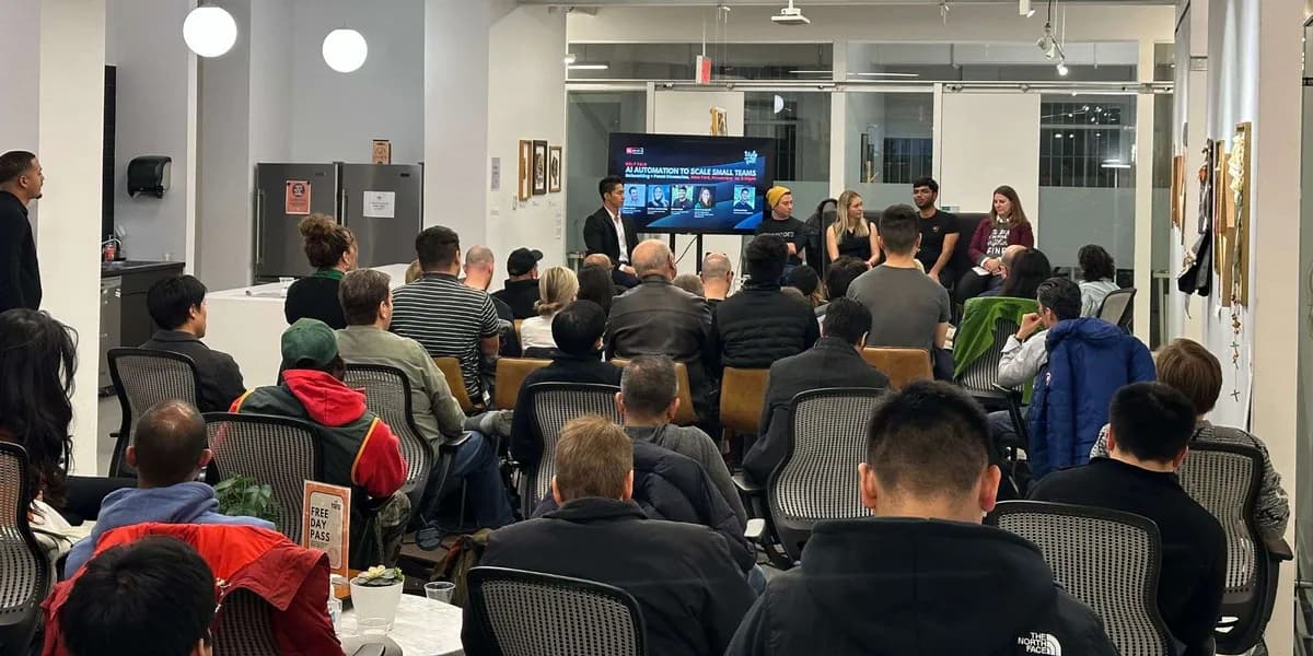 Ugly Talk event with founders networking and sharing insights